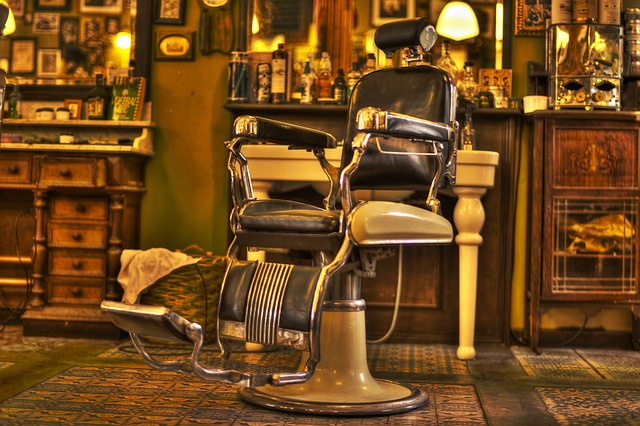 křeslo barber shopu